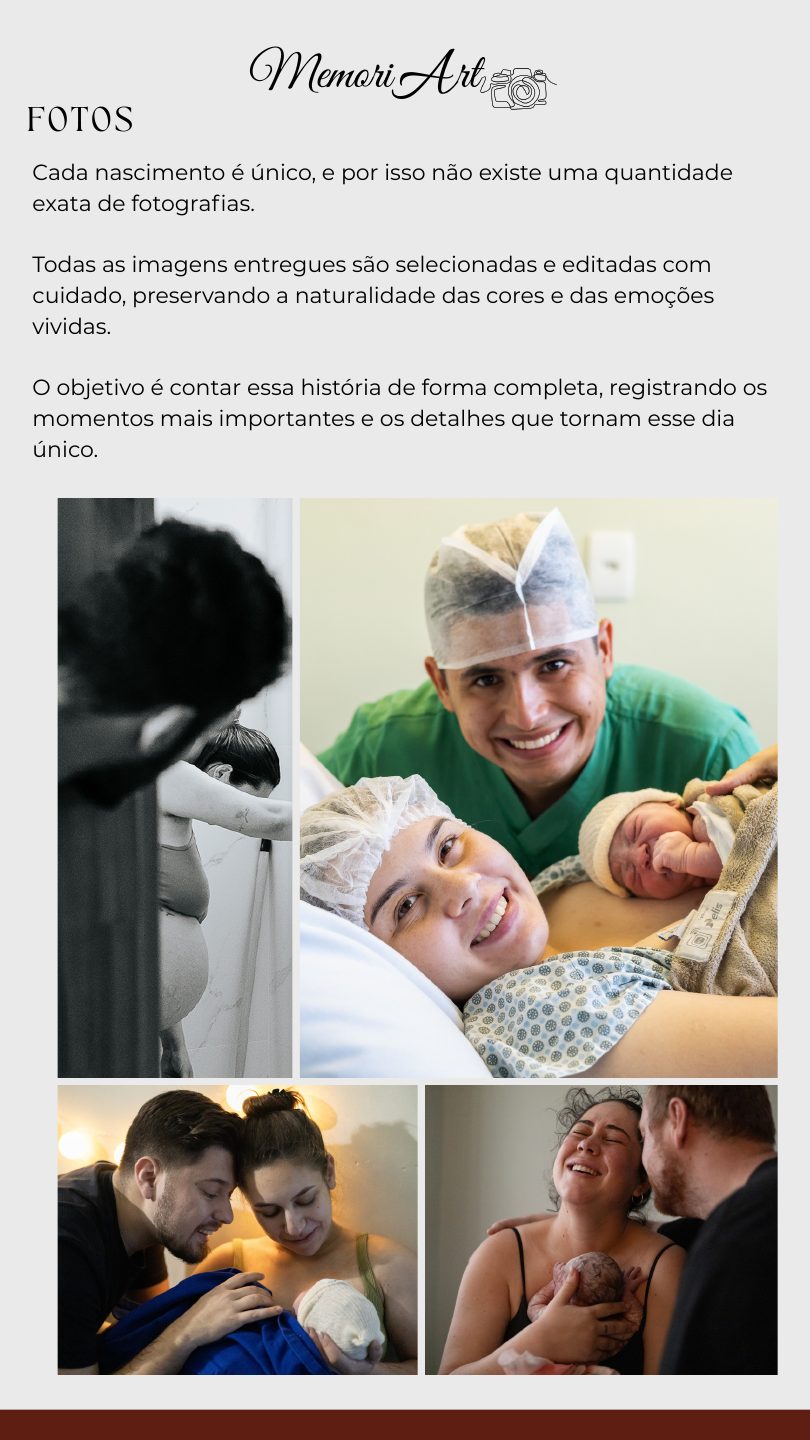 Página 4 do catálogo de nascimentos MemoriArt