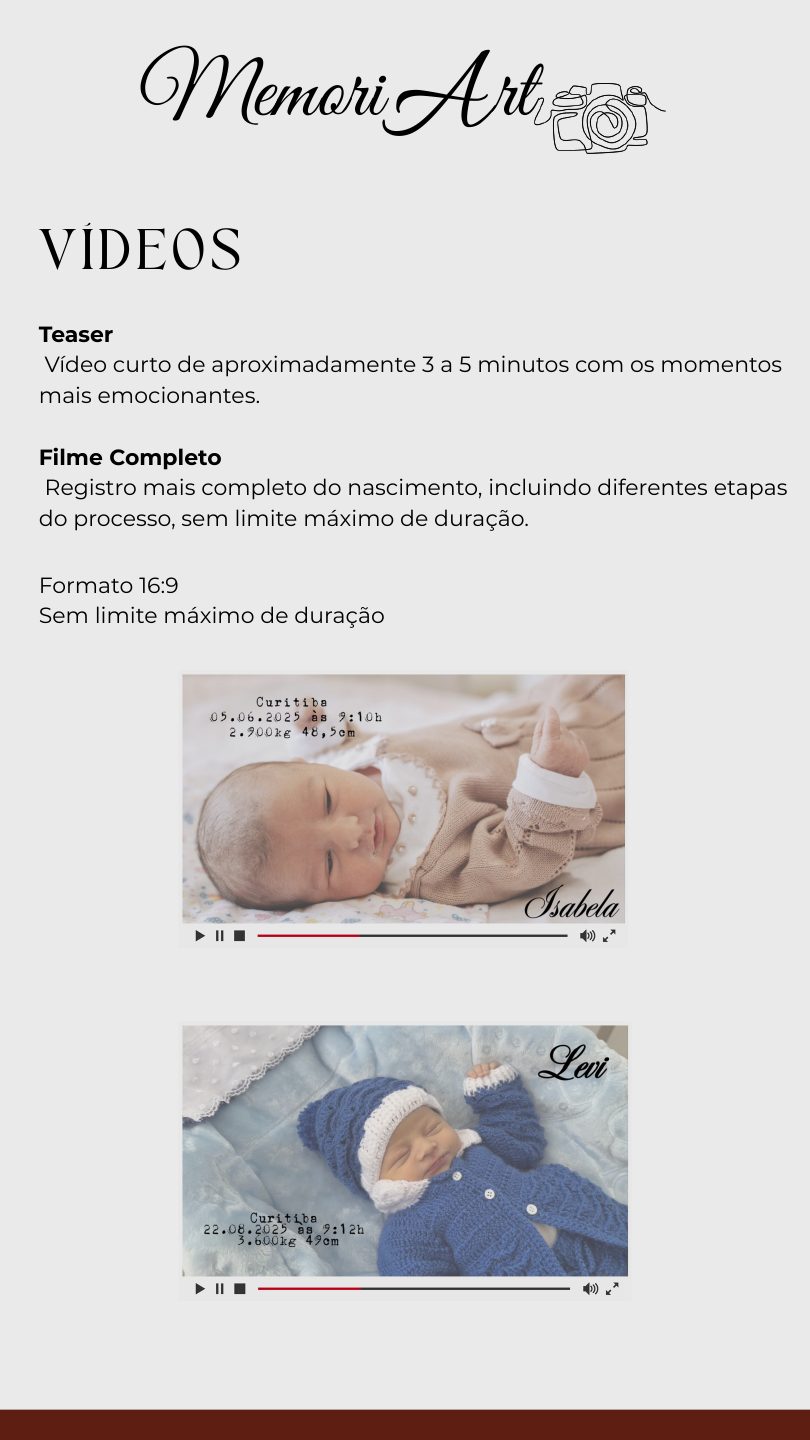 Página 7 do catálogo de nascimentos MemoriArt