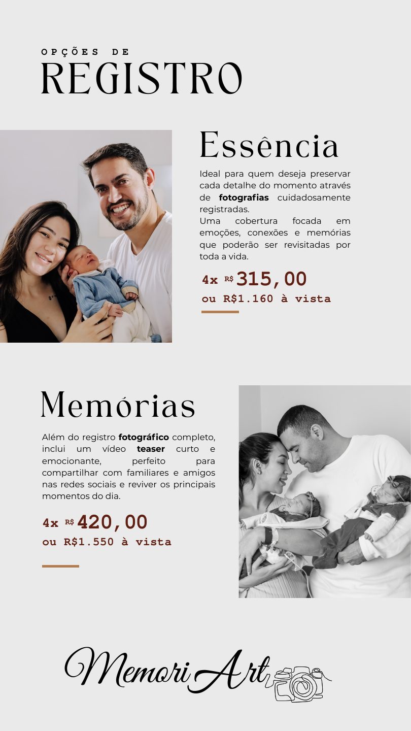 Página 9 do catálogo de nascimentos MemoriArt